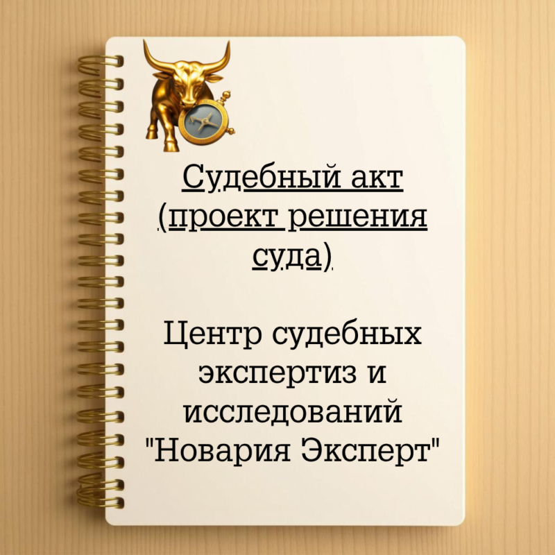 Судебный акт (проект решения суда)